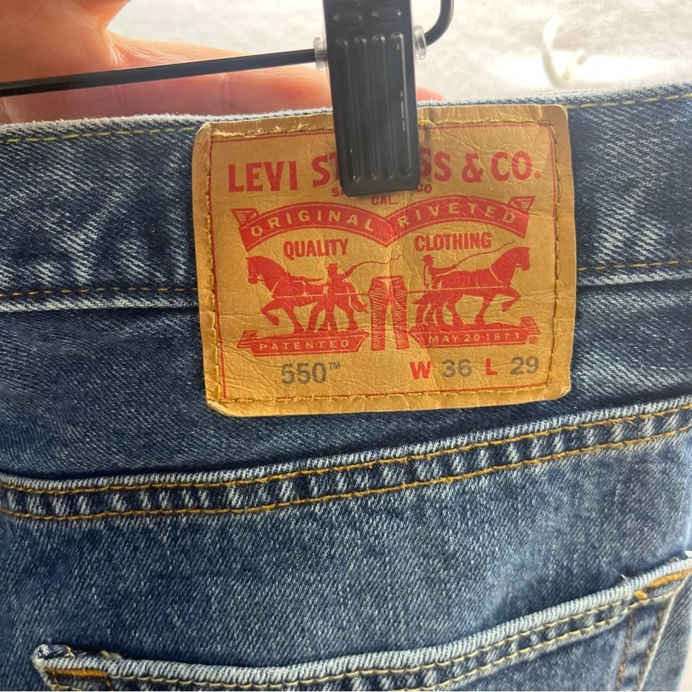 Levi’s 550 Relaxed Fit Jeans Mens 36/29 Blue Denim‎ 100% Cotton Pants 2917
